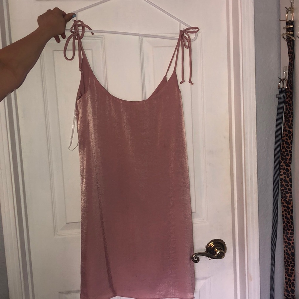 NWT Pink satin dress